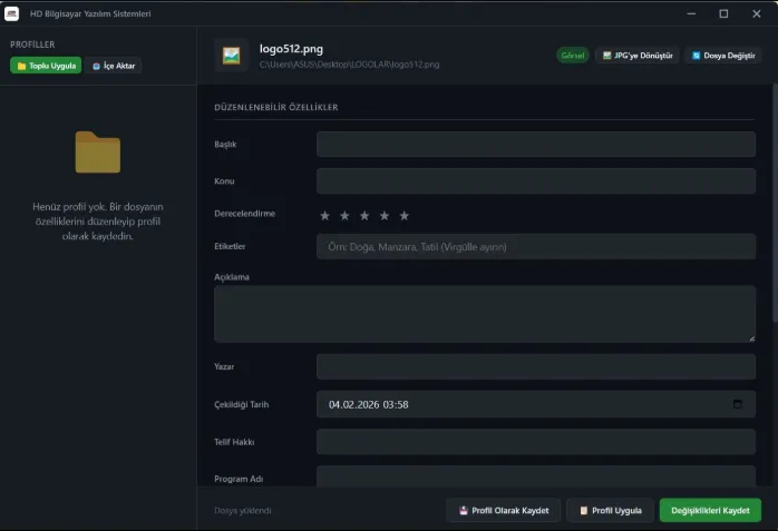 Öznitelik Değiştirme