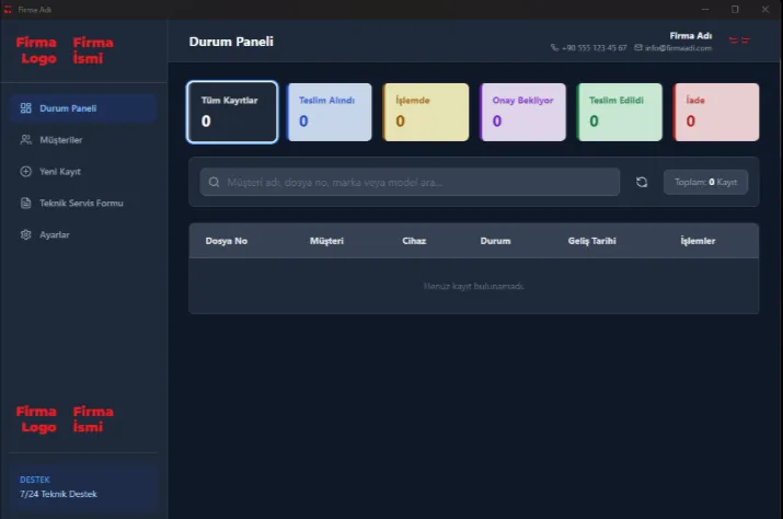 Teknik Servis Programı